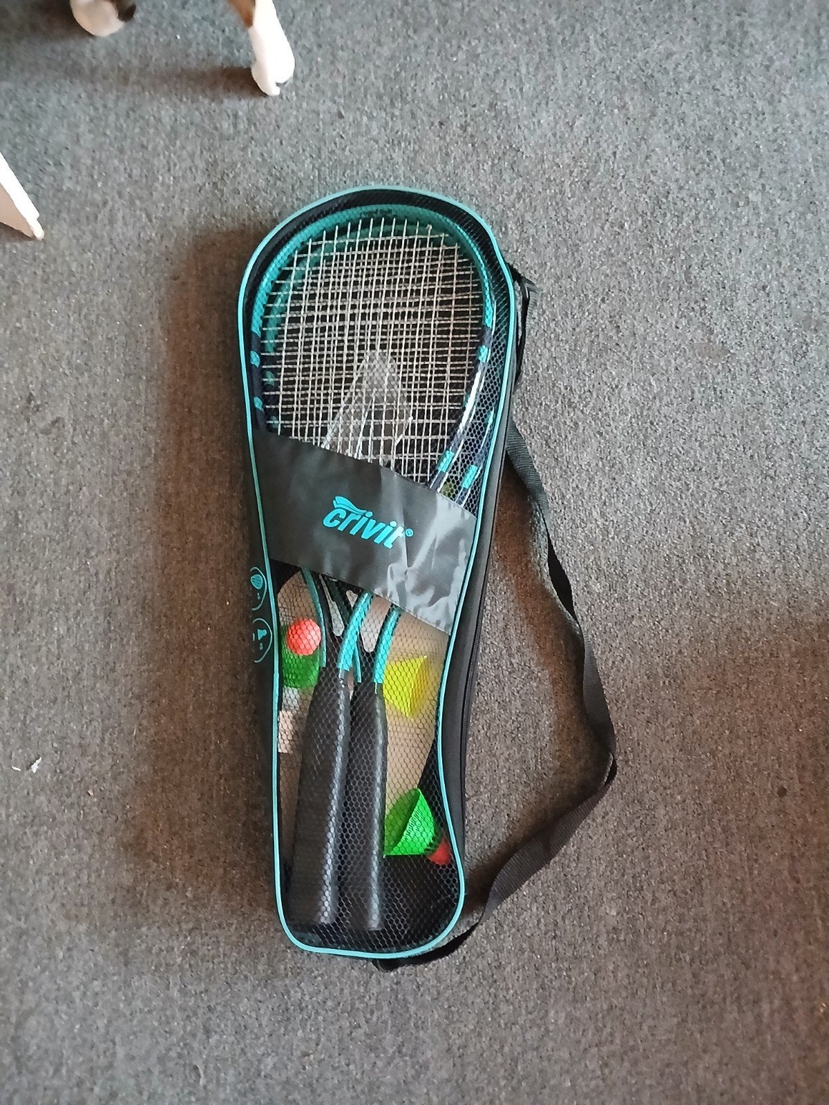 Crivit Badminton Set met Rackets en Shuttlecocks, Ophalen of Verzenden, Nieuw, Racket(s)