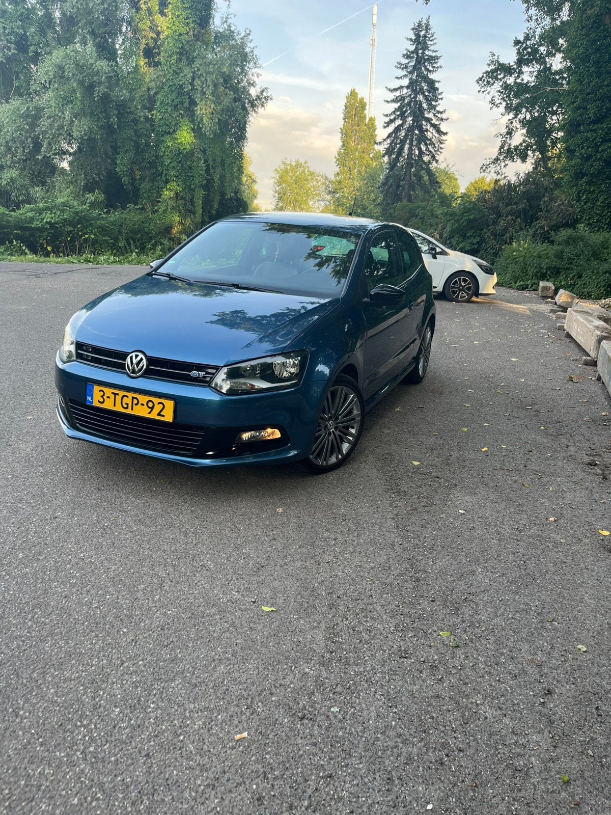 Volkswagen Polo Blue GT 1.4 TSI 103KW 2014 Blauw, Auto's, Voorwielaandrijving, 1112 kg, 4 cilinders, Blauw