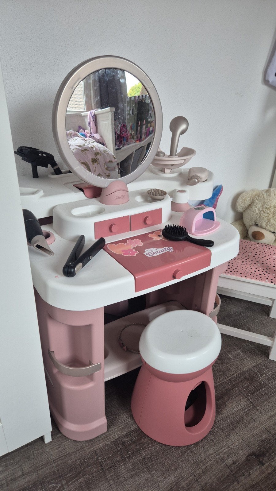 Smoby Kapper en Make-up Speelset met Krukje, Ophalen, Zo goed als nieuw, Meisje