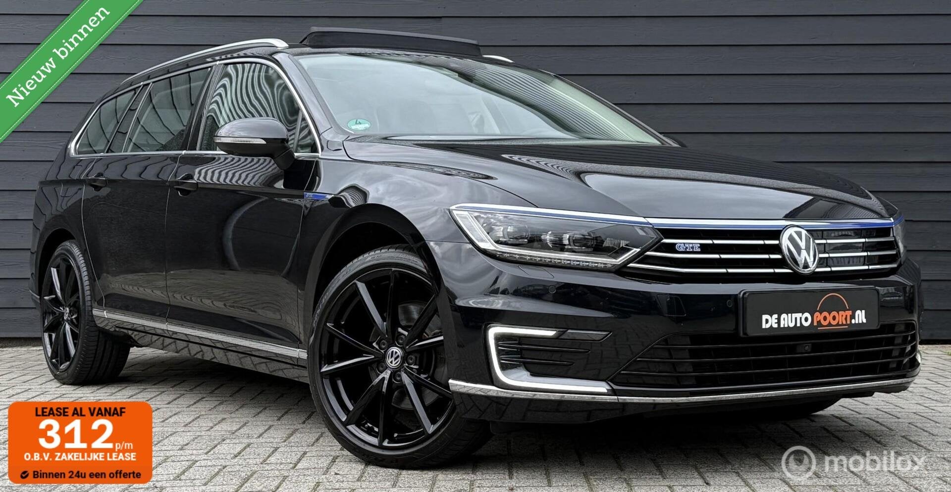 Volkswagen Passat Variant 1.4 TSI GTE Pano.dak/Viritual/Carp, Dealer onderhouden, Gebruikt, Met garantie (alle), Zwart