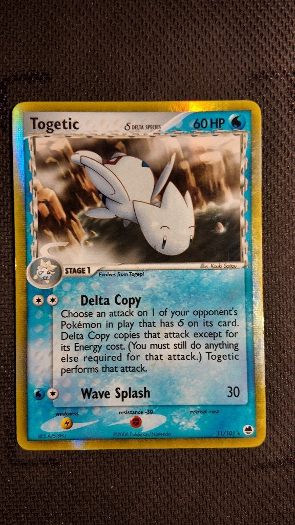 Togetic δ 11 Dragon Frontiers | Pokemon kaart, Ophalen, Zo goed als nieuw, Losse kaart, Foil