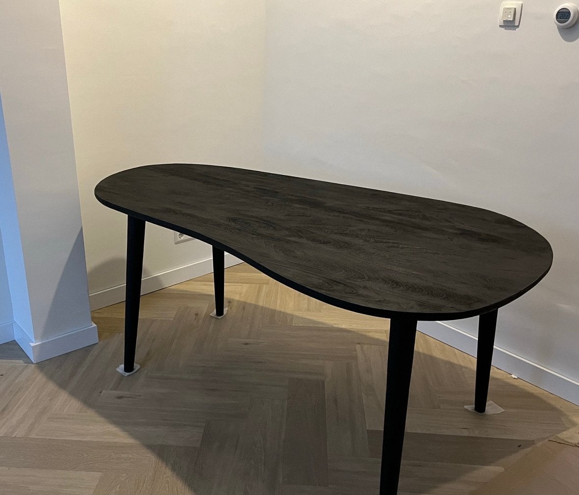 Organische eettafel 180cm, Ophalen, Overige materialen, 50 tot 100 cm, Zo goed als nieuw