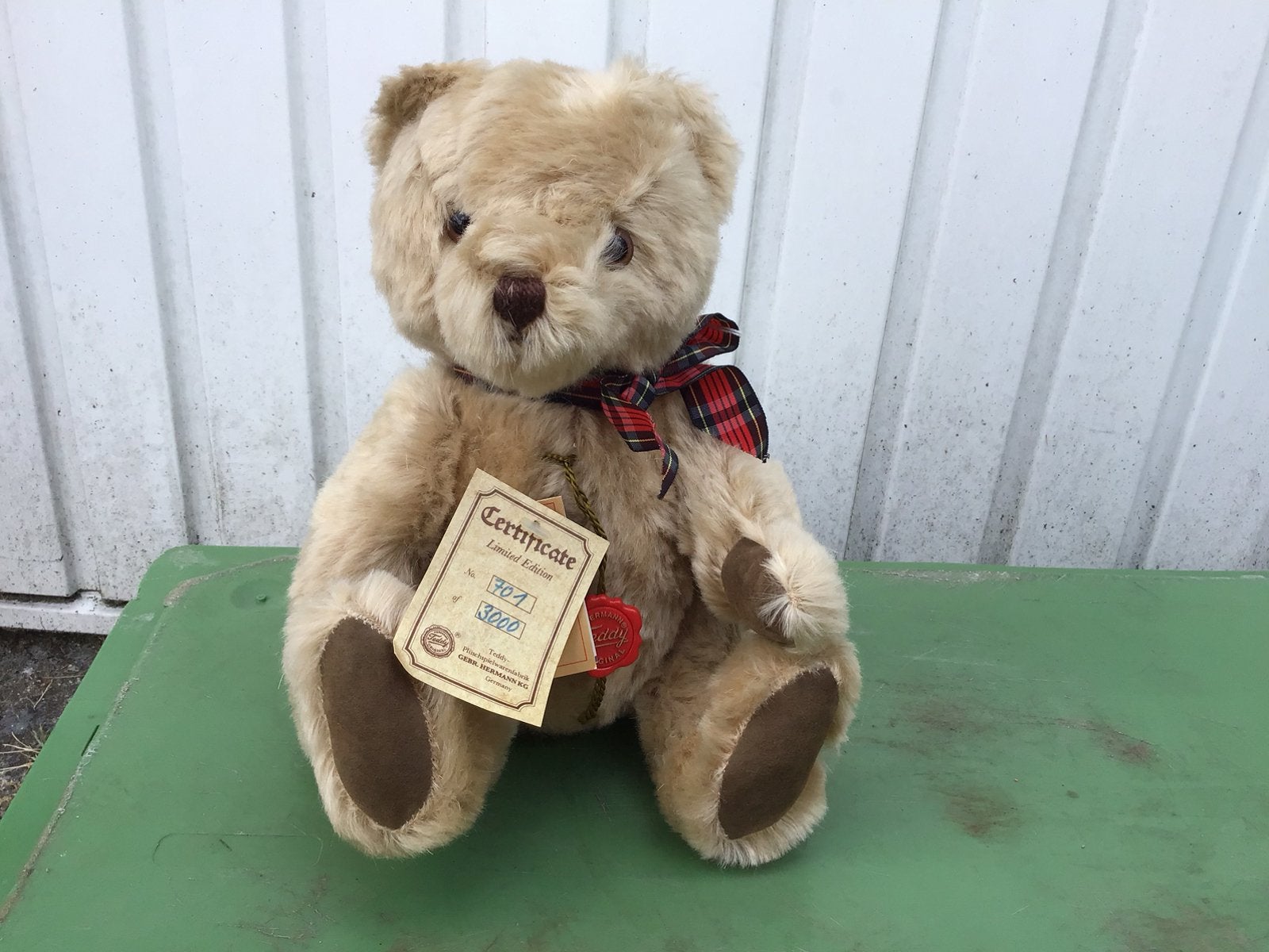 Teddy limited edition ,gebr Hermann kg germany,teddybeer, Ophalen of Verzenden, Nieuw, Overige typen, Steiff