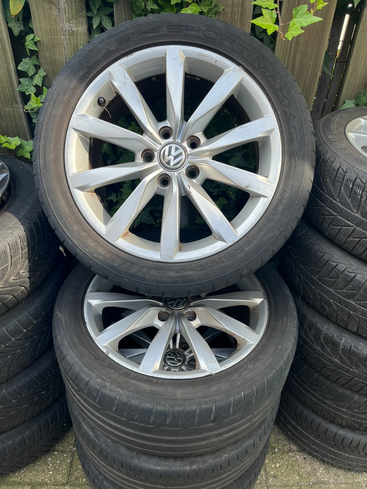 Vw velgen golf 225/45r17, Auto-onderdelen, Ophalen, 17 inch, Zomerbanden, 225 mm