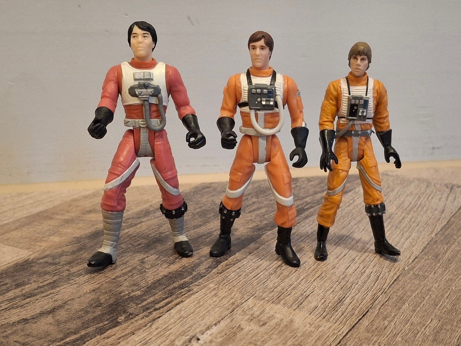 Star Wars Vintage en Modern 3 X-Wing Piloten zonder helm, Ophalen of Verzenden, Zo goed als nieuw, Actiefiguurtje