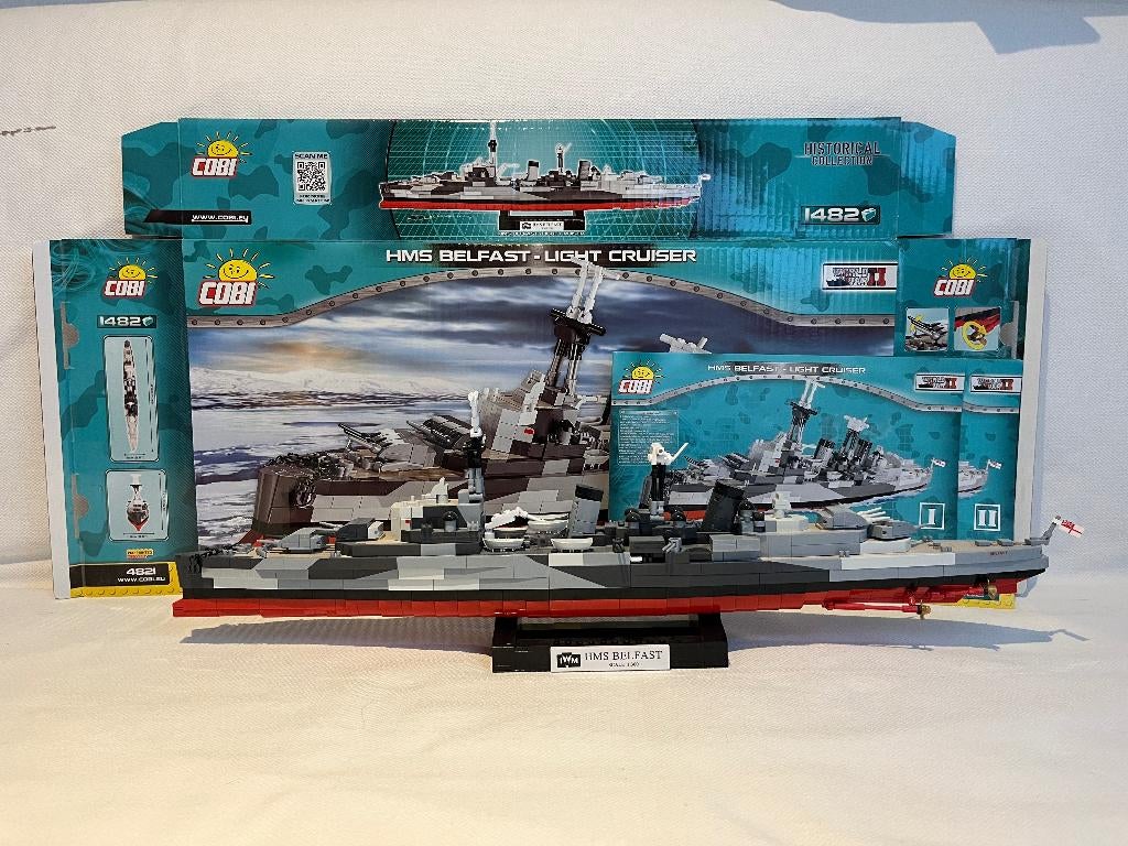 COBI 4821, HMS BelFast – Light Cruiser, Ophalen, Zo goed als nieuw, Overige merken