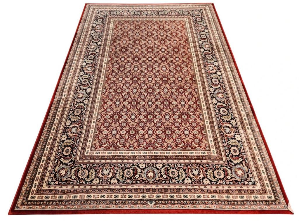 Vintage oosters wol vloerkleed floral Diamond red 200x303cm, Huis en Inrichting, Stoffering | Tapijten en Kleden, Zo goed als nieuw