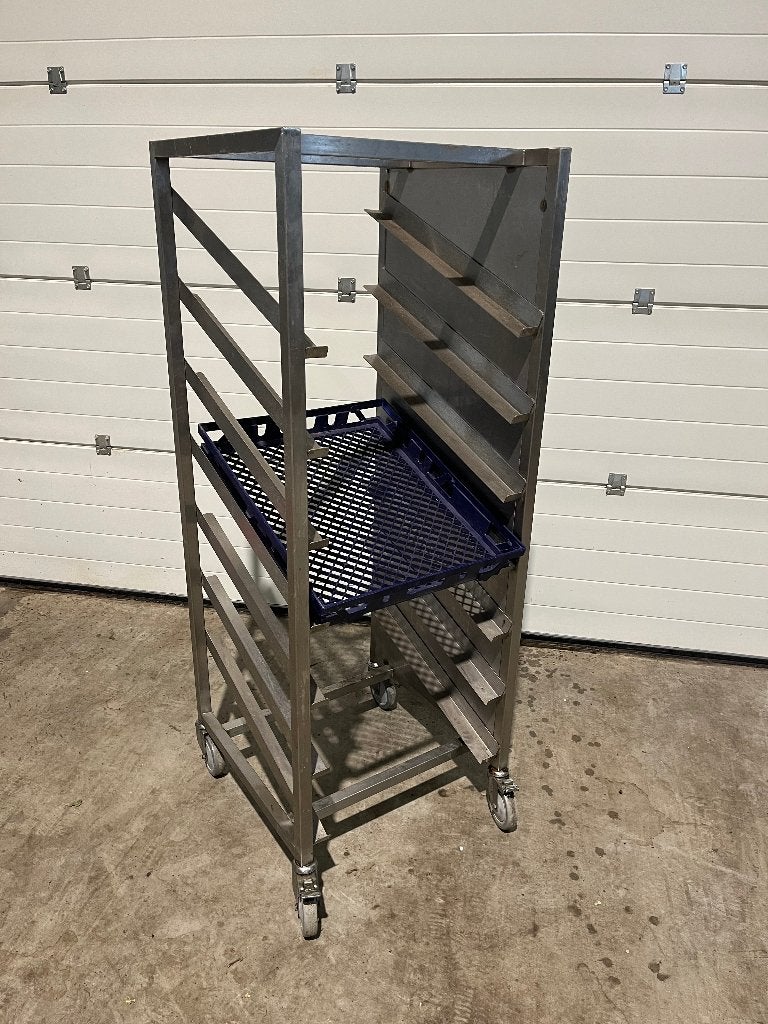 Bakkerijwagen. Regaalwagen RVS, Ophalen, Overige typen, Zilver, Zo goed als nieuw