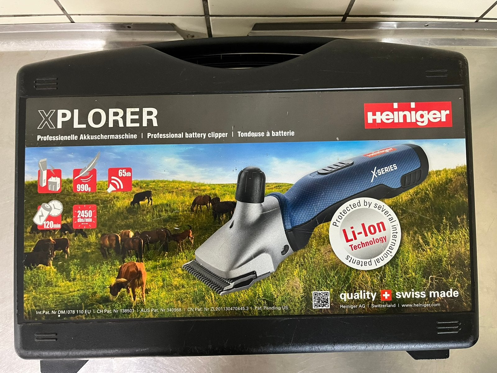 Heiniger accu scheermachine, Ophalen, Gebruikt