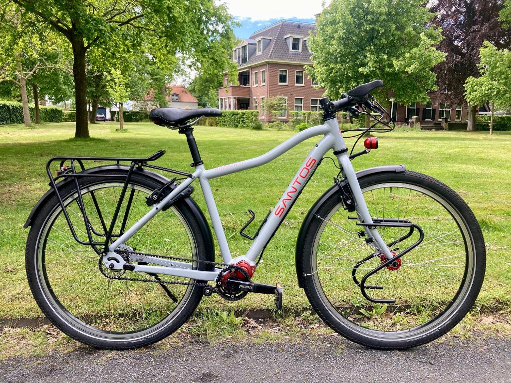 Santos Travelmaster 2.9 Pinion H49 - Felix, Fietsen en Brommers, 28 inch, Gebruikt, Velgrem, 49 tot 53 cm
