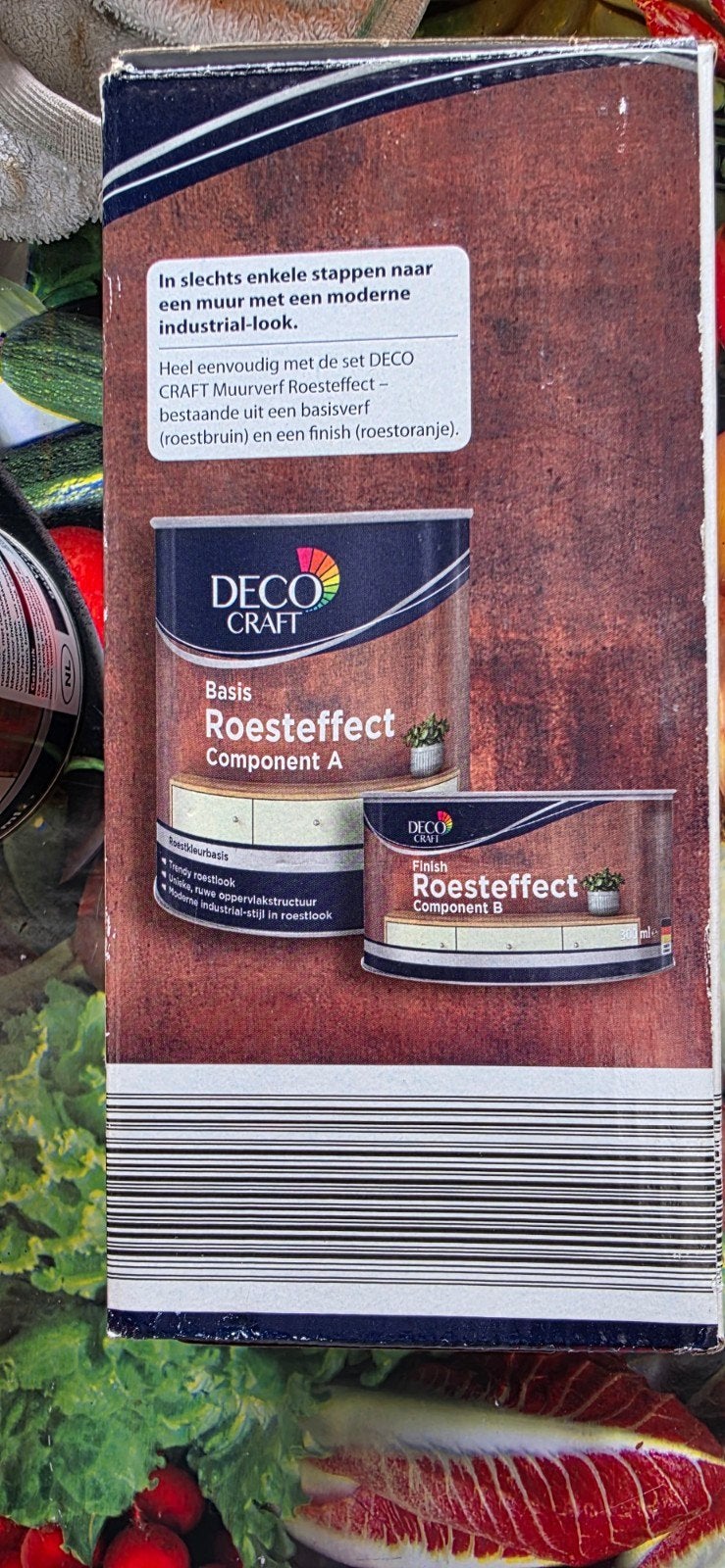DECO CRAFT Muurverf Roesteffect - Roestkleur Oranje. 2 stuks, Ophalen, Nieuw, Overige kleuren, Verf