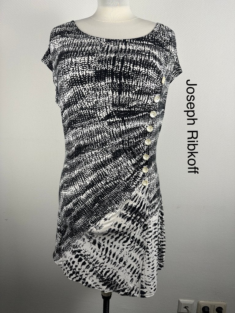 Joseph Ribkoff Jurk  (mt: 44) KL/164, Joseph Ribkoff, Joseph Ribkoff, Zwart, Maat 42/44 (L)