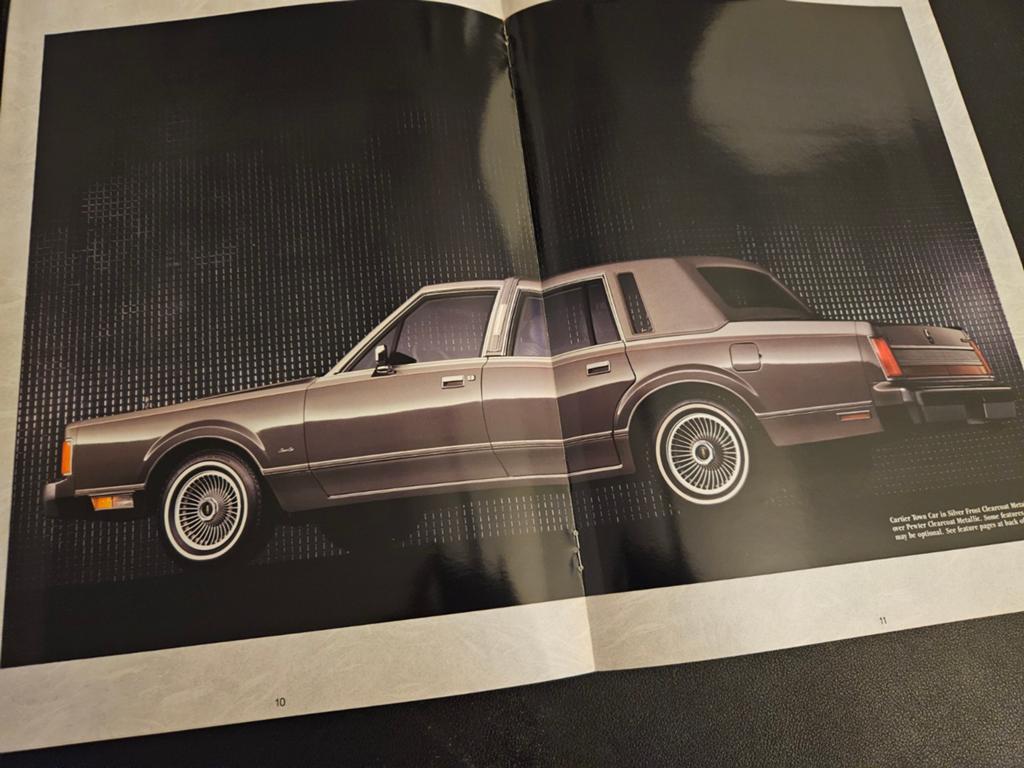 Brochure Lincoln Town Car 1989 USA, Verzenden, Zo goed als nieuw, Overige merken
