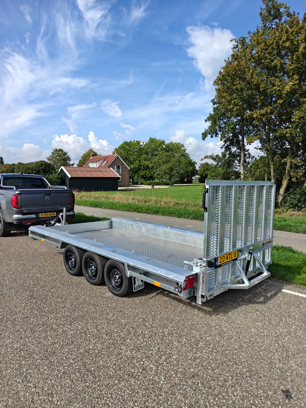 DEMO Vlemmix machine transporter aanhanger 3500KG, Ophalen of Verzenden, Zo goed als nieuw