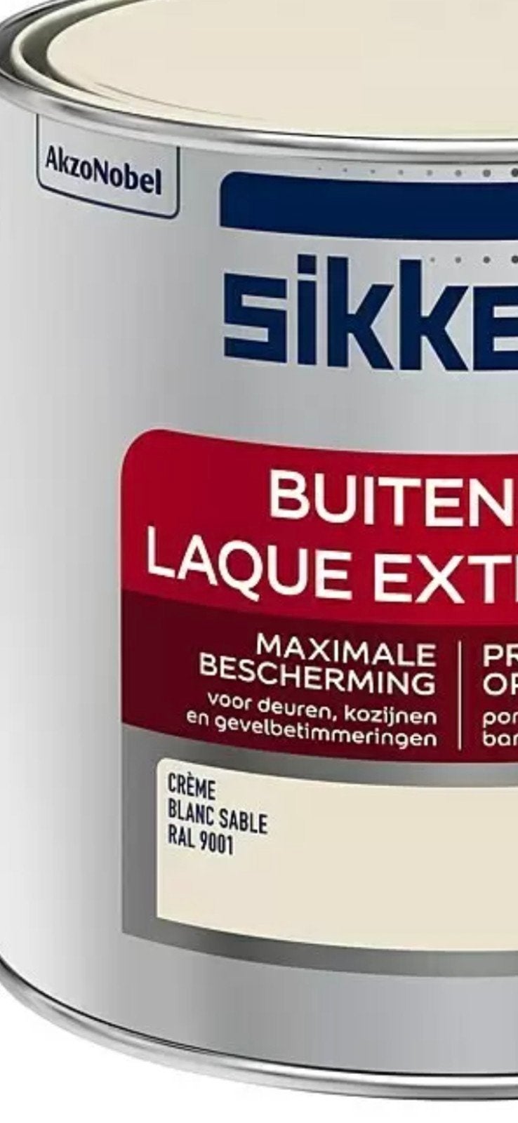 sikkens buitenlak 2.5L 9001 hoogglans, Ophalen, Nieuw, Wit, Lak