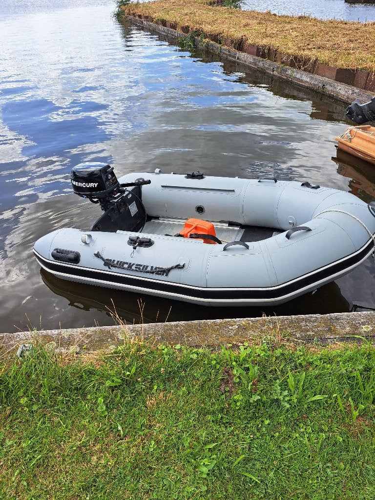 Quicksilver rubberboot, Ophalen, Aluminium, Quicksilver, Gebruikt