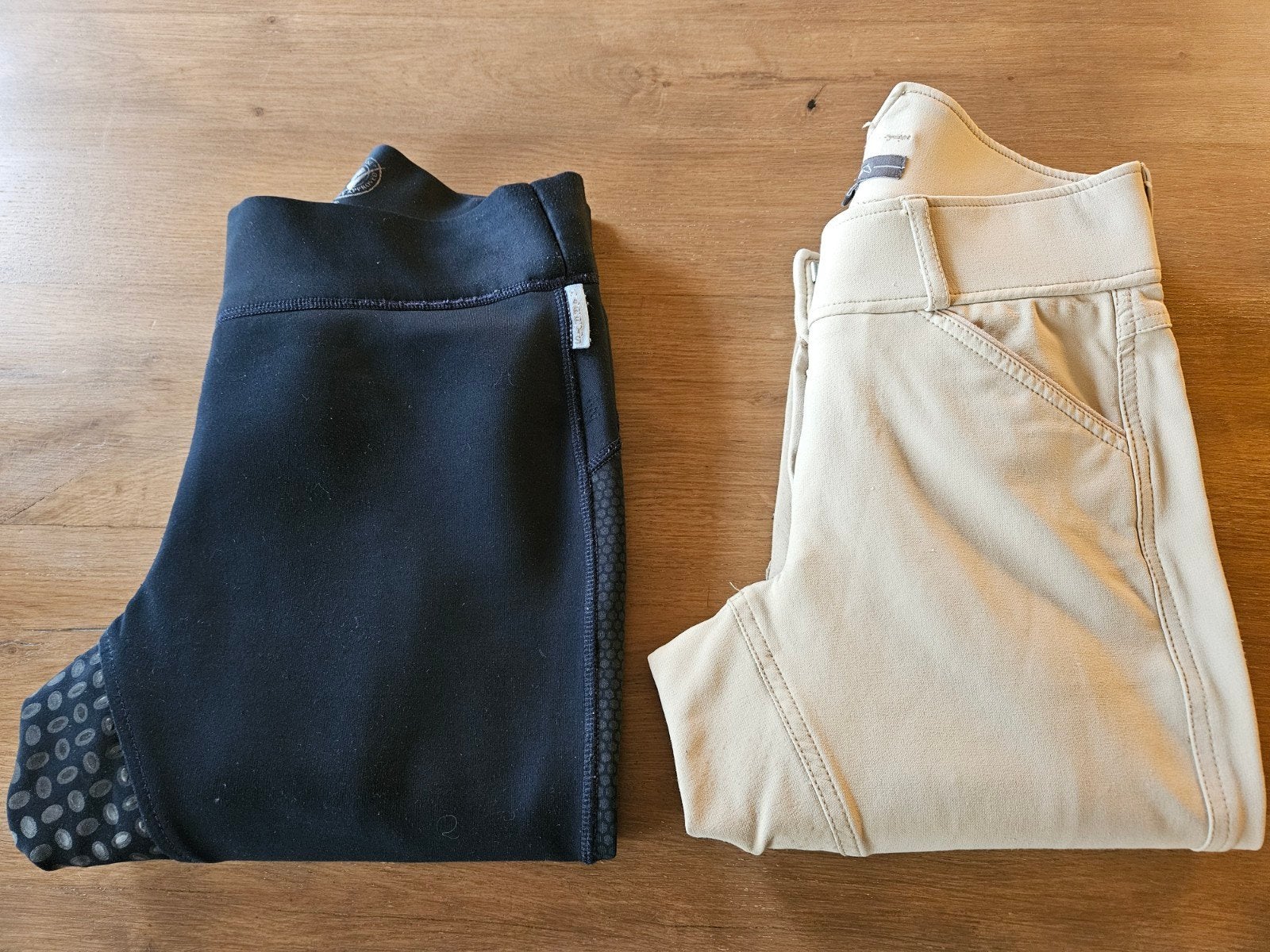 2 x rijbroek/legging maat 34/36, Dieren en Toebehoren, Dressuur, XS, Ophalen of Verzenden, Zo goed als nieuw