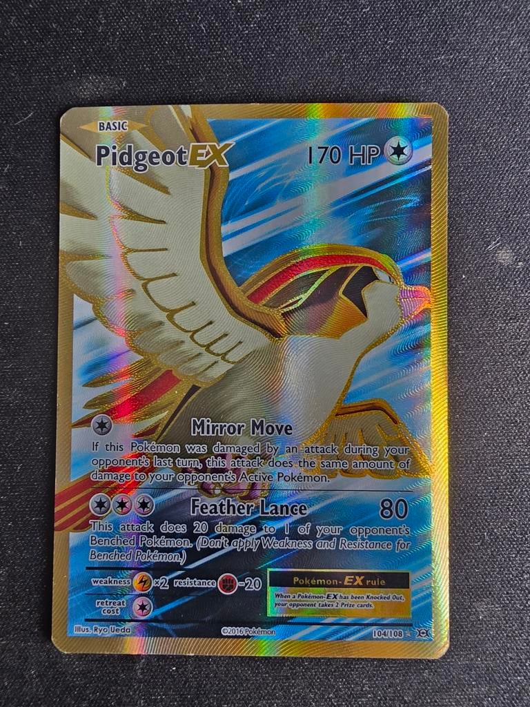 Pidgeot EX, Ophalen, Zo goed als nieuw, Losse kaart, Foil