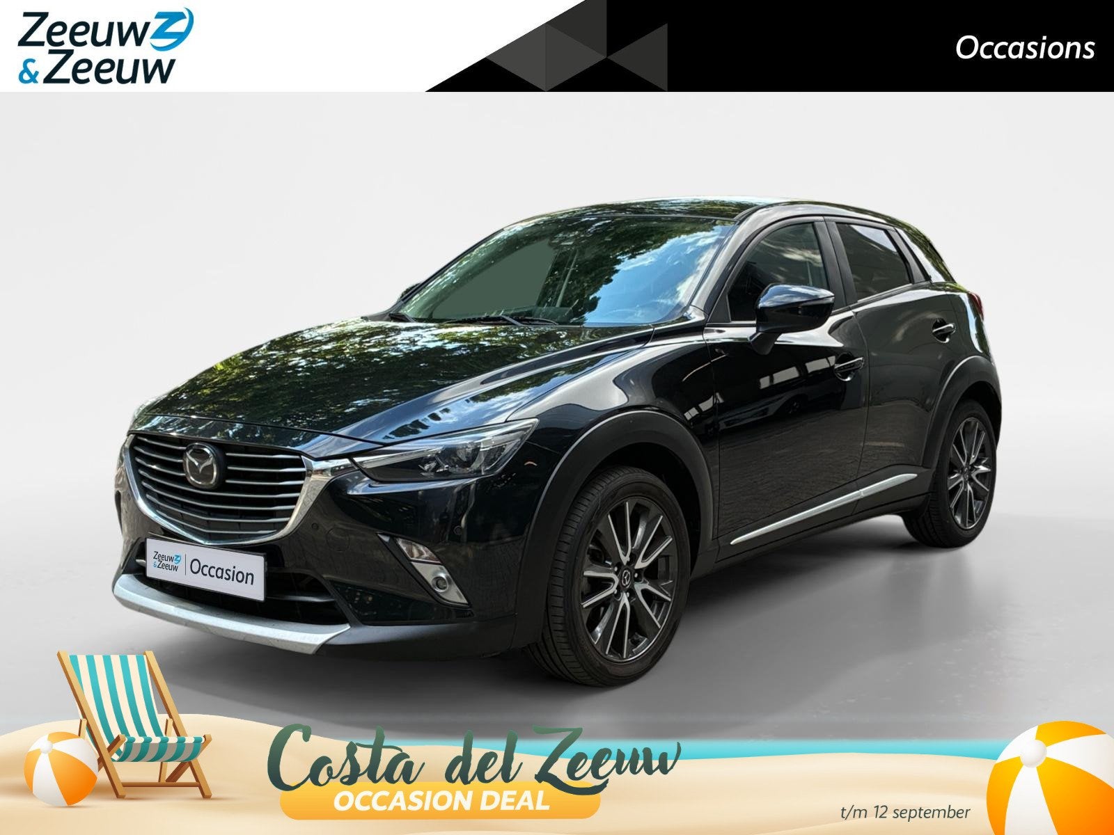Mazda CX-3 2.0 SkyActiv-G 120 TS Head up Display | Bose | Na, Auto's, Mazda, 1998 cc, Stof, 4 cilinders, Zwart