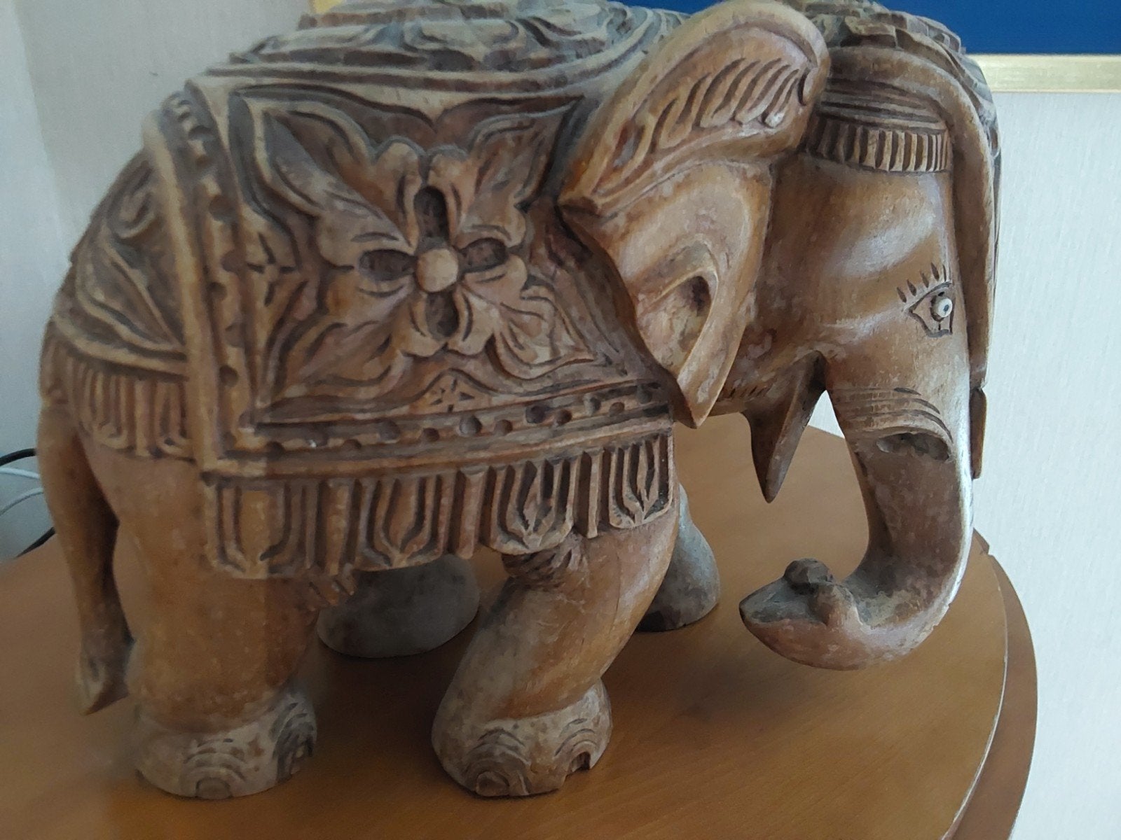 Olifant uit Azië  van hout, Antiek en Kunst, Ophalen of Verzenden