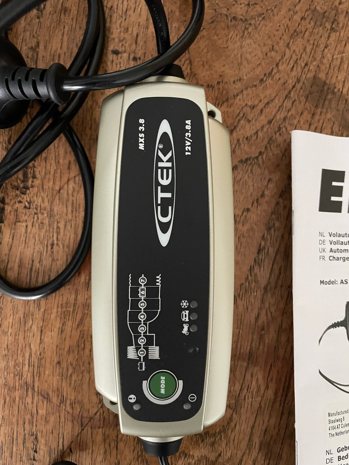 CTEK MXS 3.8 Acculader - Compleet met accessoires, Auto-onderdelen, Nieuw, Universele onderdelen