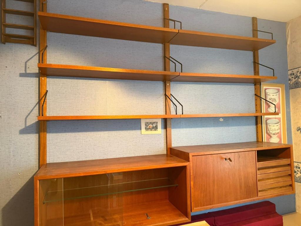 Scandinavische midcentury Poul Cadovius Royal System, Ophalen, Gebruikt, 150 tot 200 cm, Teakhout