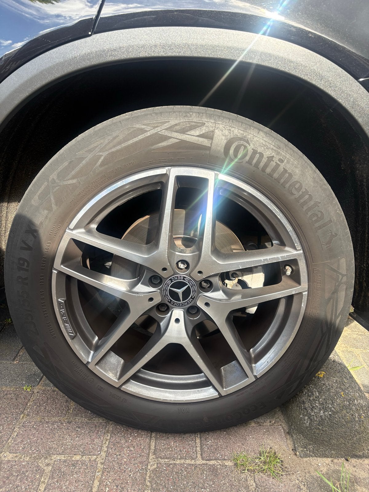 Ruil Mercedes AMG 19 inch velgen voor 19/20 inch multispaak, Gebruikt, Banden en Velgen, 235 mm, Personenwagen