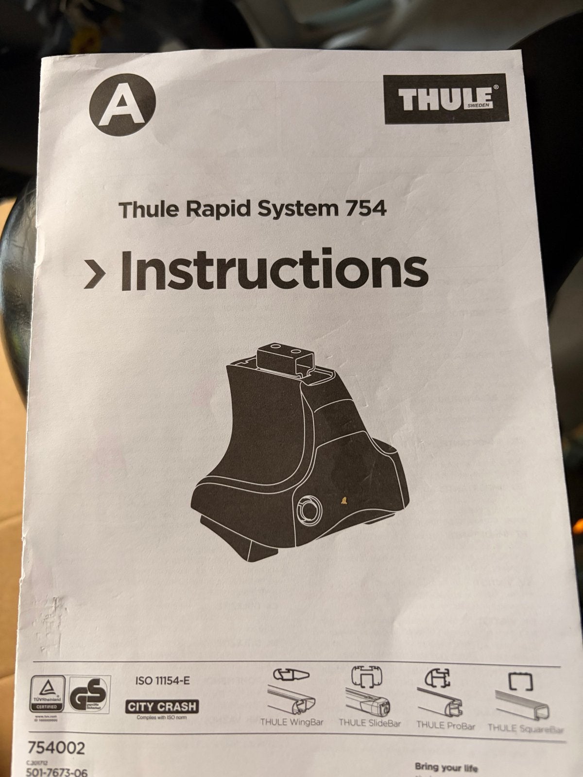 Thule Rapid System 754 + Kit Opel Astra K, Ophalen of Verzenden, Gebruikt