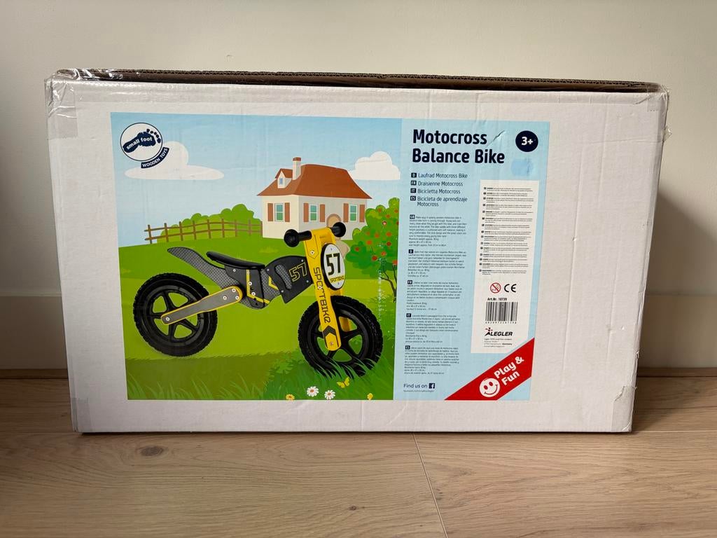 NIEUW: Small Foot houten motocross Loopfiets - Nieuw in Doos, Ophalen, Nieuw, Loopfiets
