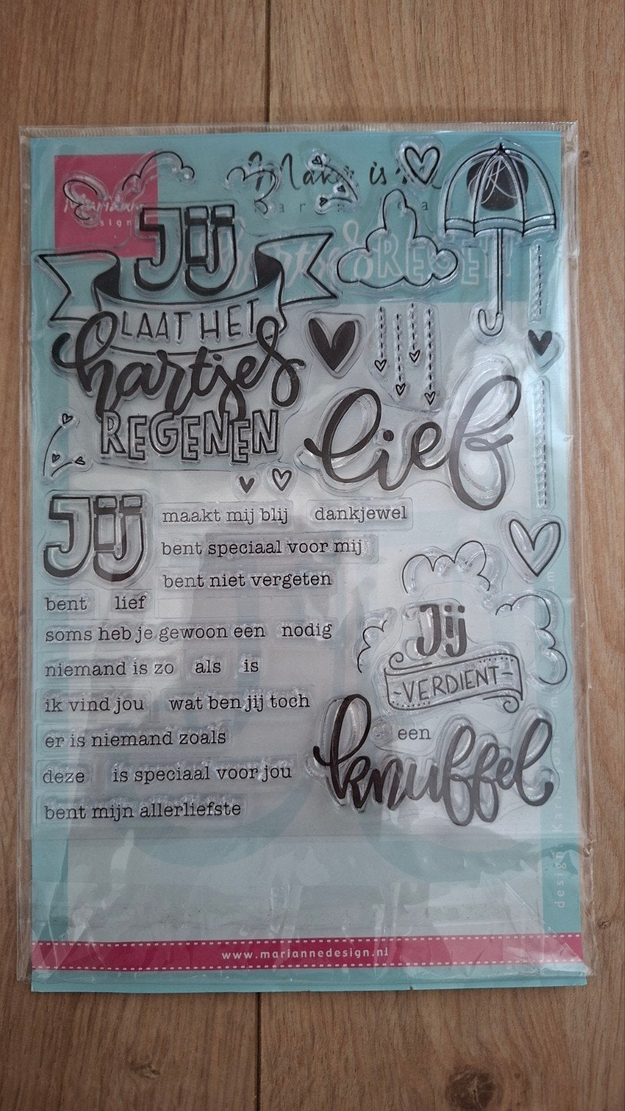 Marianne design stempel set - Karin Joan -  KJ1703, Ophalen of Verzenden, Clearstamp