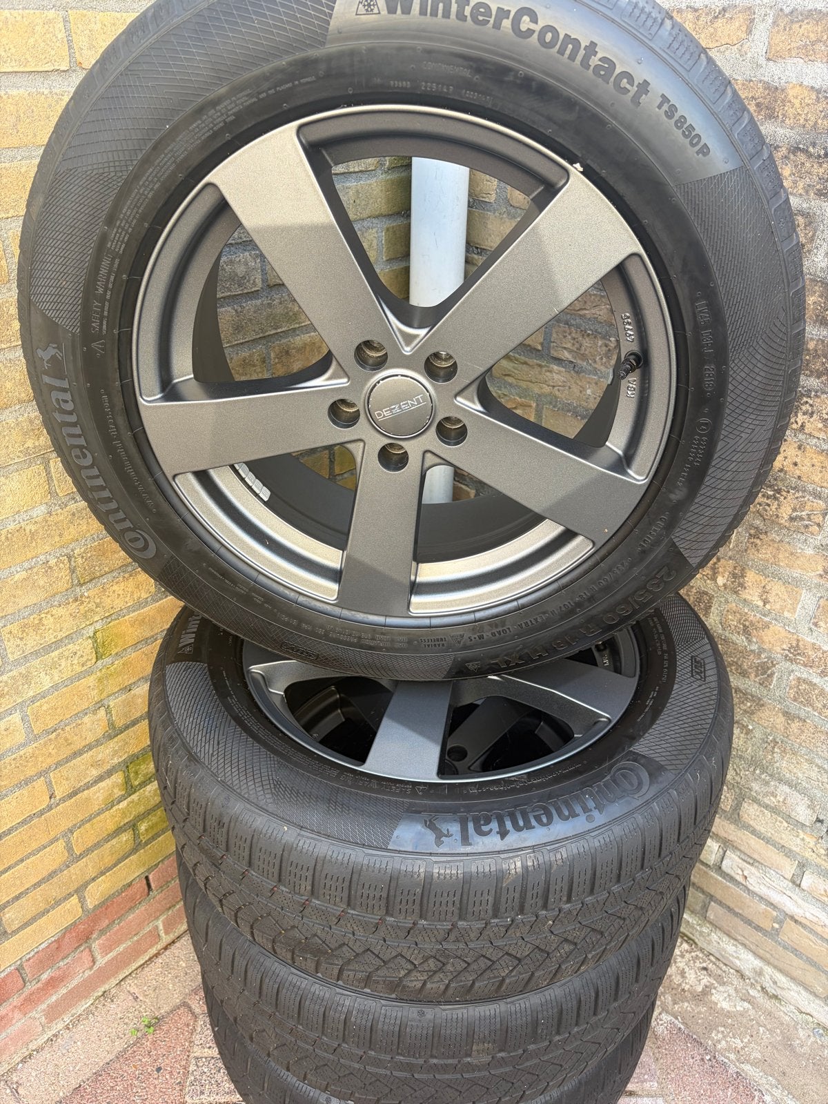 Continental WinterContact TS850P banden met Dezent velgen, Ophalen, 18 inch, Gebruikt, Banden en Velgen