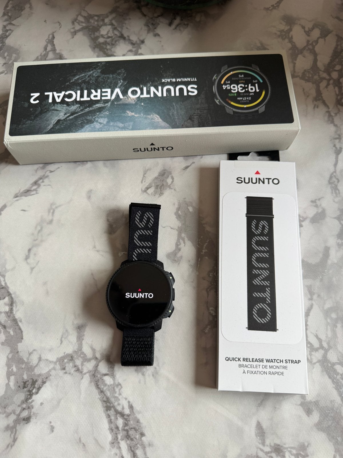 Suunto Vertical 2 Titanium Black sporthorloge, Ophalen, Afstand, Zwart, Zo goed als nieuw