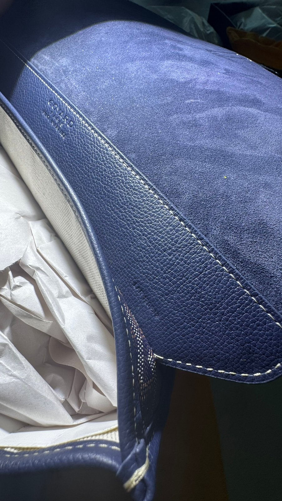 goyard coursier tas | ECHT LEER, Overige merken, Blauw, Nieuw, Ophalen of Verzenden