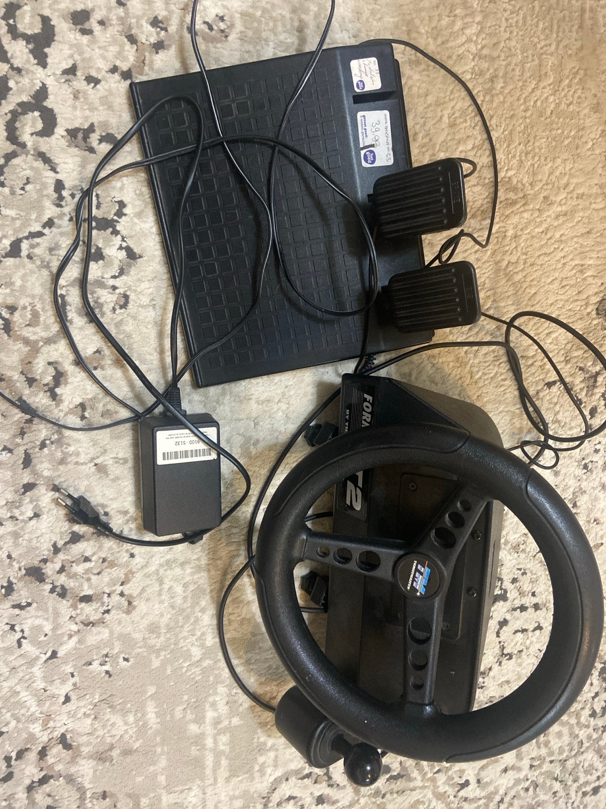 Thrustmaster T2 Racestuur met pedalen voor PC, Ophalen, Racestuur, Gebruikt, Force feedback