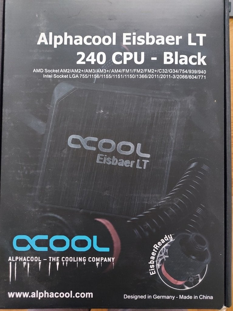 alphacool Eisbaer LT 240 CPU - black, Computers en Software, Ophalen of Verzenden, Zo goed als nieuw, Waterkoeling