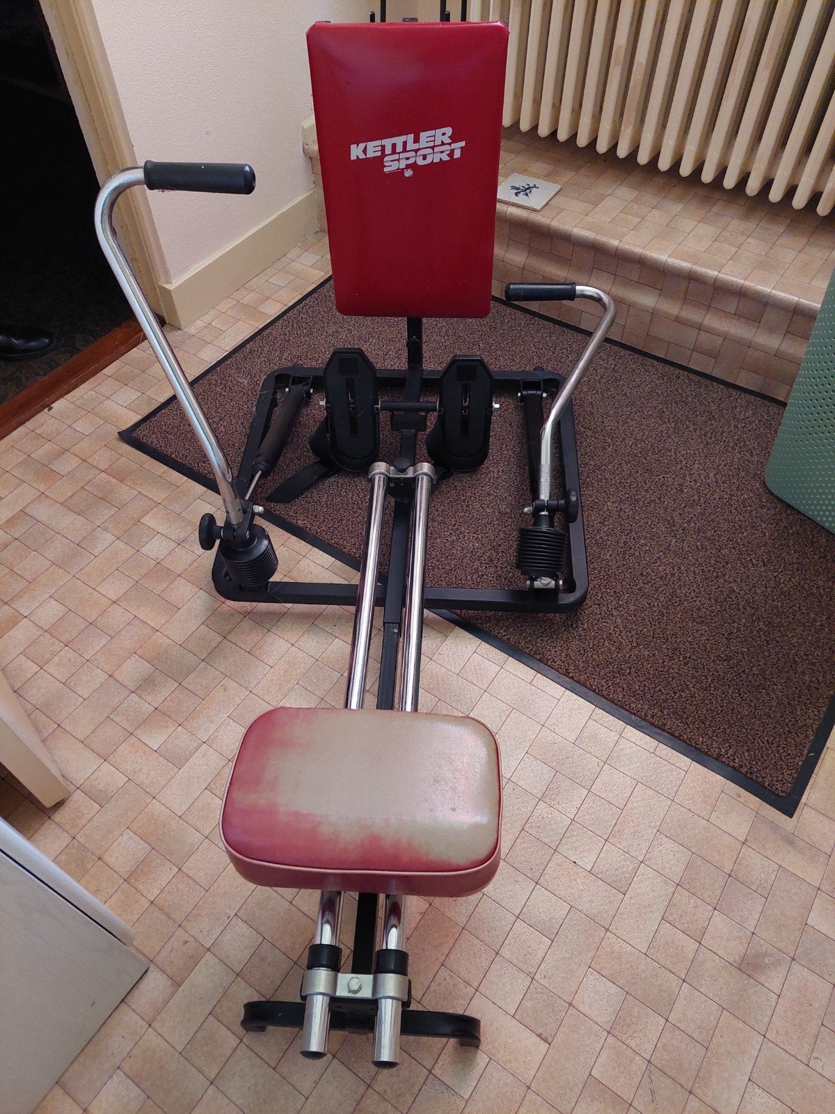 Kettler Sport Roeitrainer - Zitvlak verkleurd, Sport en Fitness, Ophalen, Gebruikt, Benen