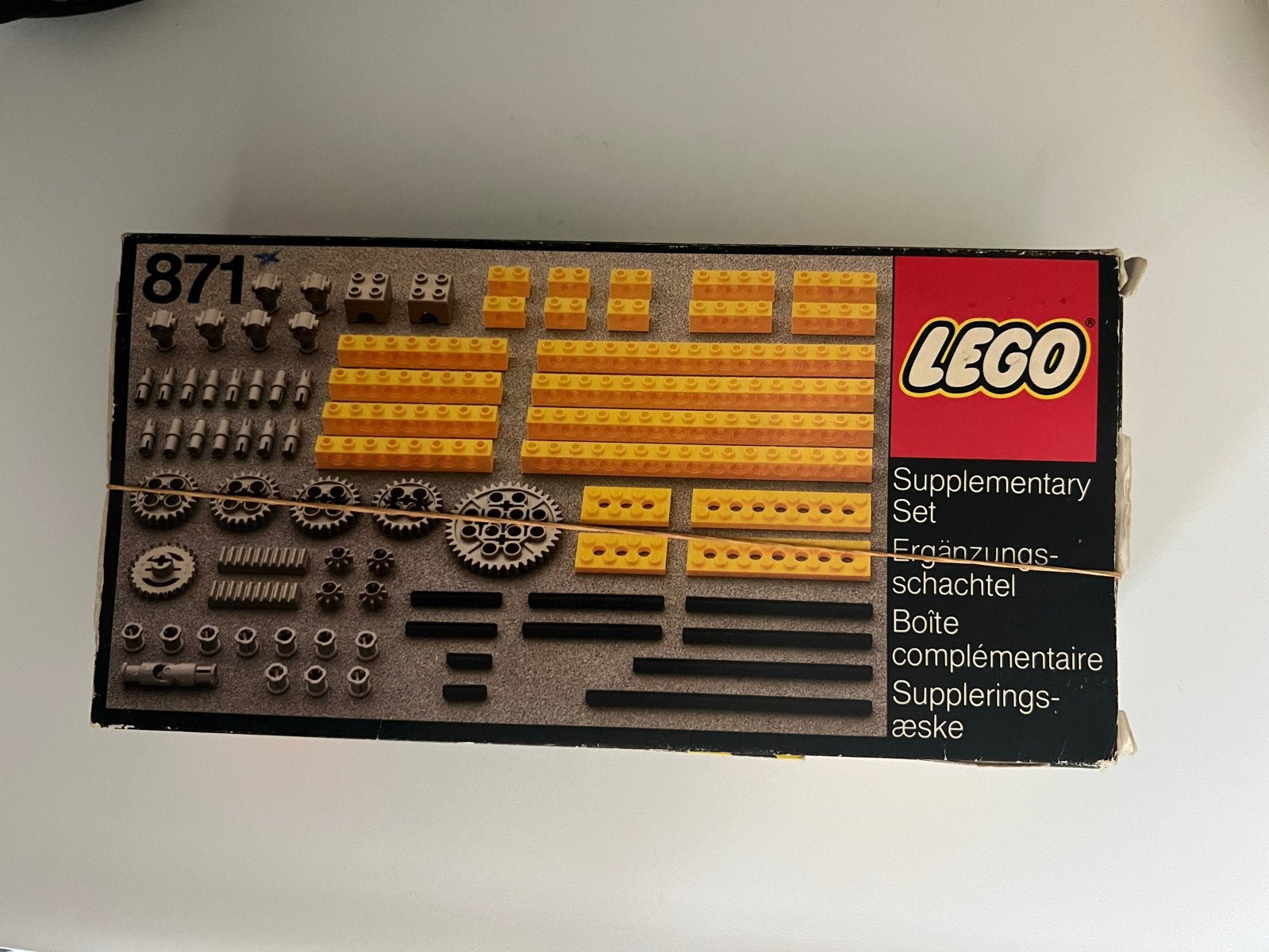 LEGO Technic Set 871: Aanvullende set met tandwielen, Gebruikt, Lego, Ophalen of Verzenden, Technic