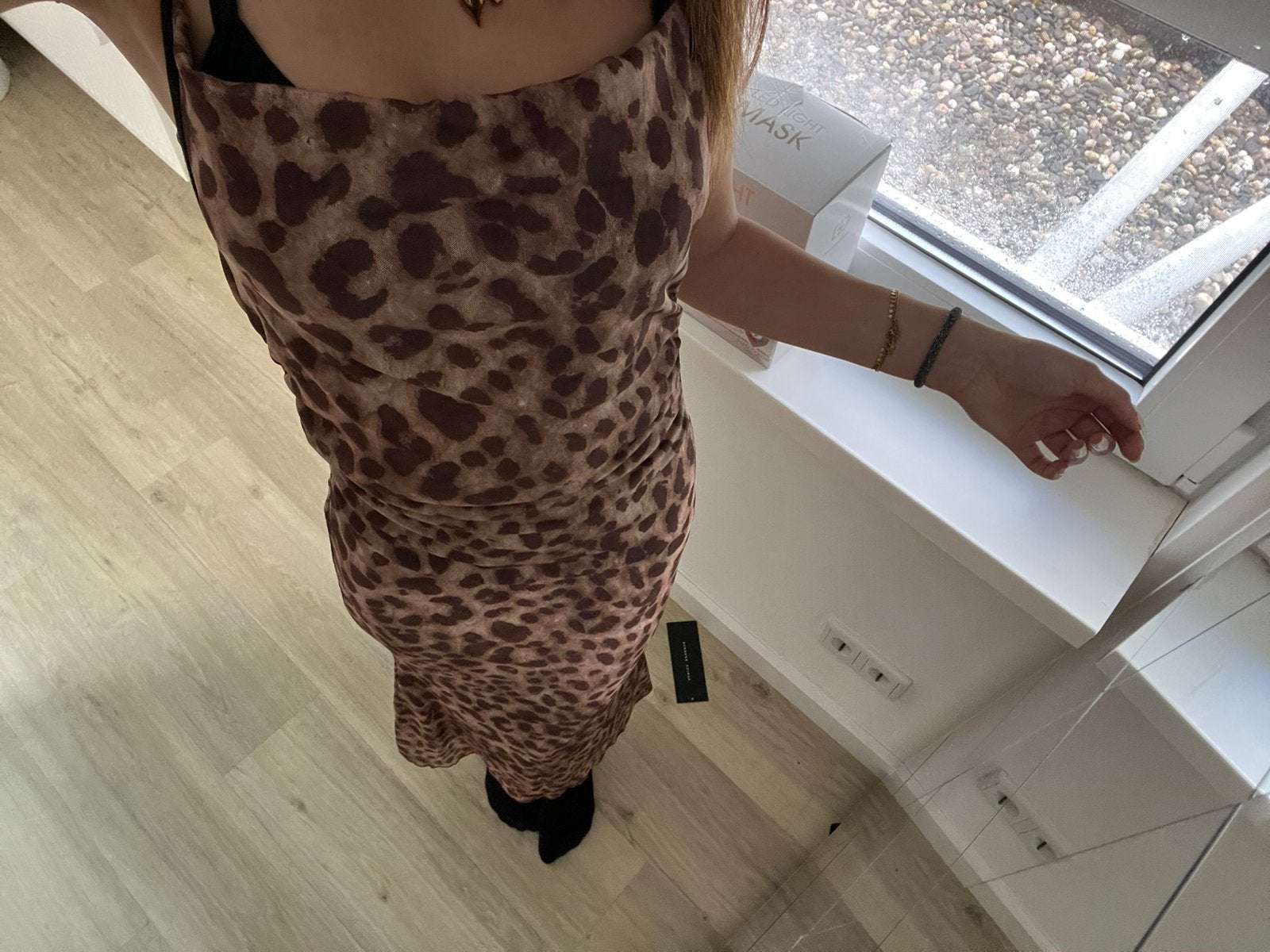 shein jurk, Kleding | Dames, Bruin, Ophalen of Verzenden, Zo goed als nieuw, Maat 34 (XS) of kleiner