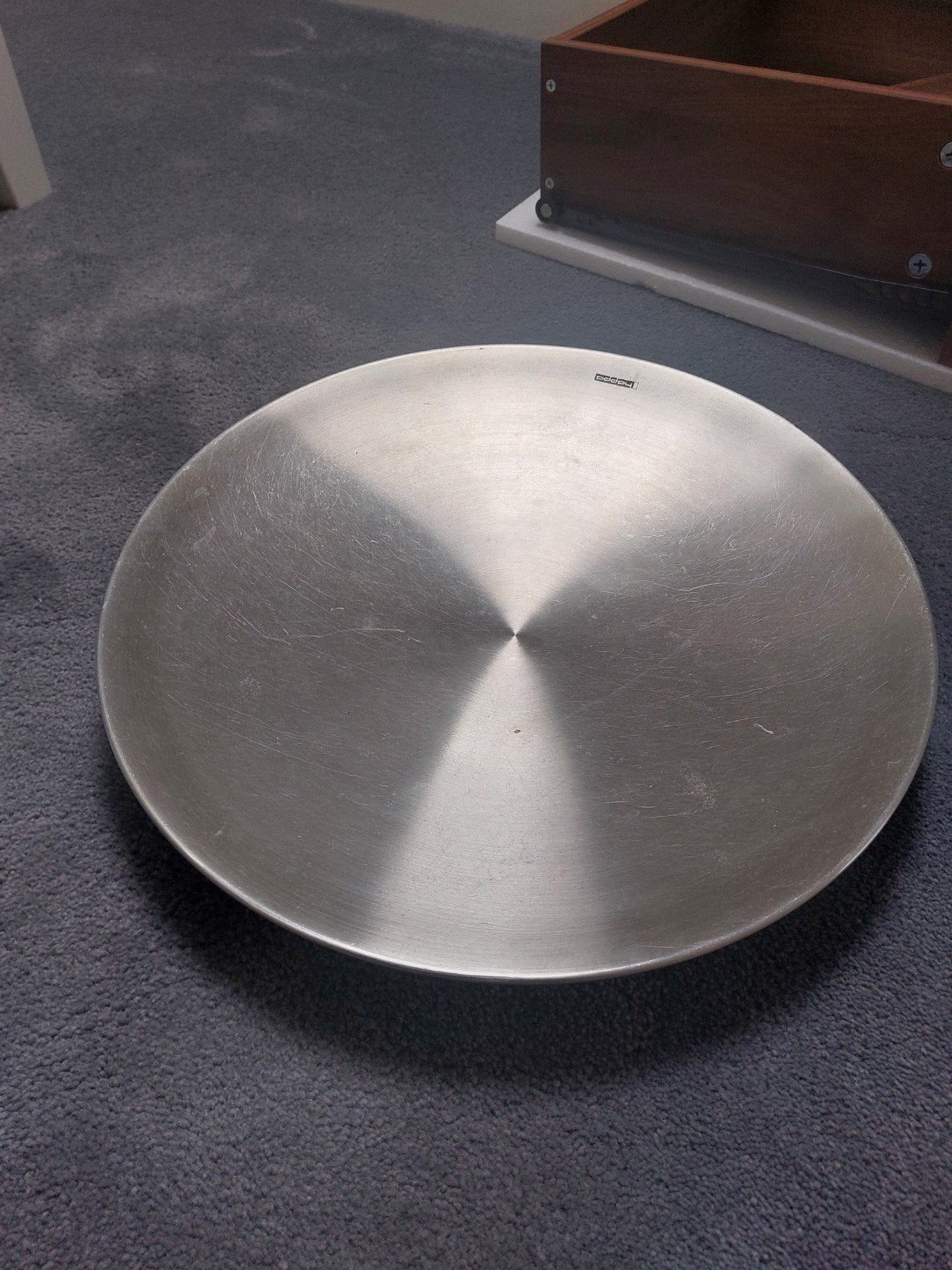 Happa RVS Schaal - Rond Dienblad/Schaal, Gebruikt, Schaal, Rond, Ophalen of Verzenden