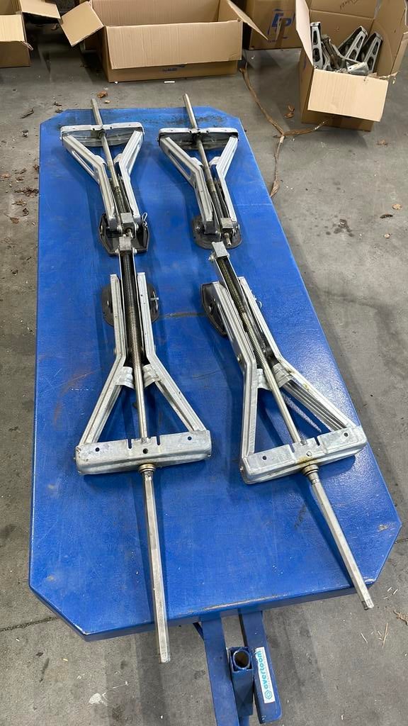 Alko uitdraaisteun 4 x, Caravans en Kamperen, Caravan accessoires, Ophalen, Gebruikt