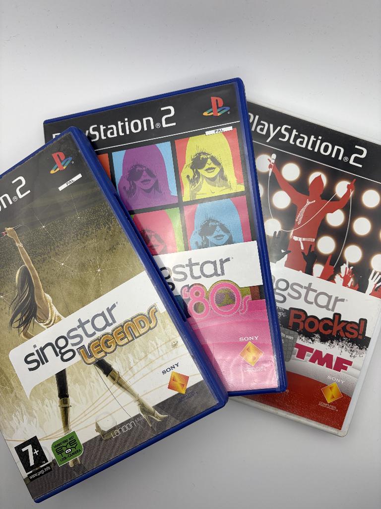 Singstar 80s / Rocks TMF / Legends - Sony Playstation 2, Muziek, Gebruikt, Ophalen of Verzenden, 3 spelers of meer