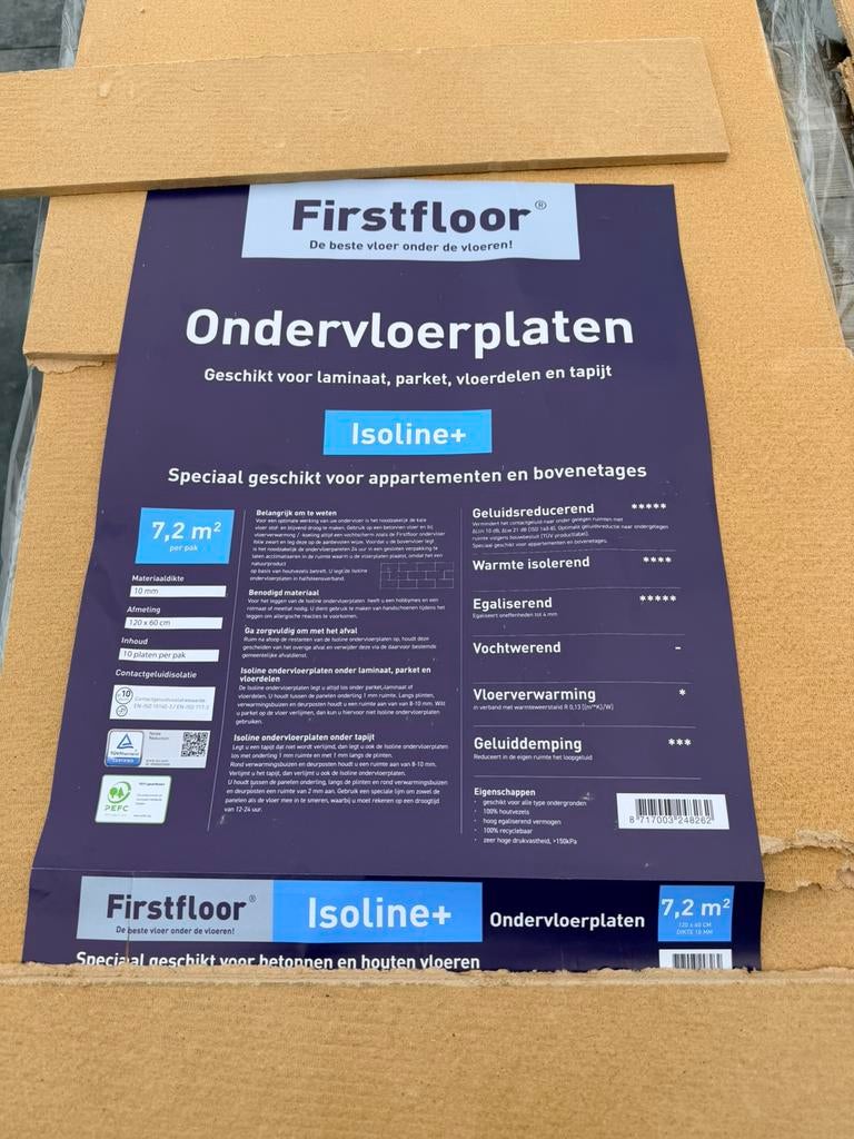 Gratis: restant ondervloer, Doe-het-zelf en Verbouw, Ophalen, Overige materialen, 30 cm of meer, 50 tot 150 cm