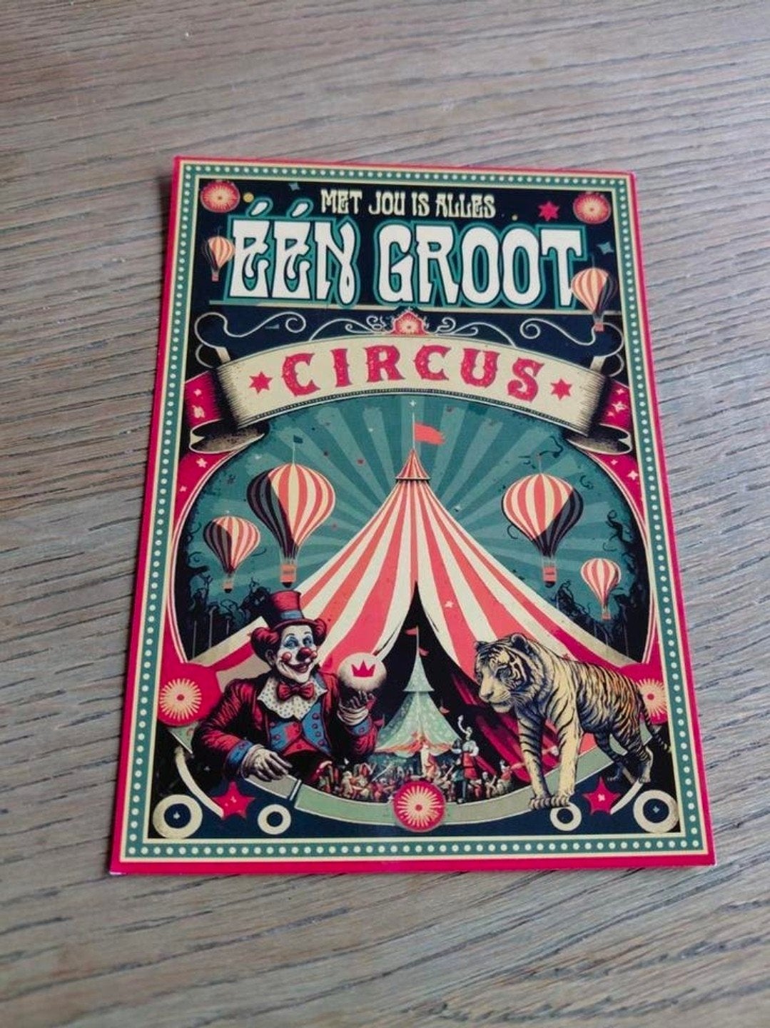 30 jaar Boomerang ansichtkaart 1993-2023. Een groot circus, Ophalen of Verzenden, 1980 tot heden, Ongelopen