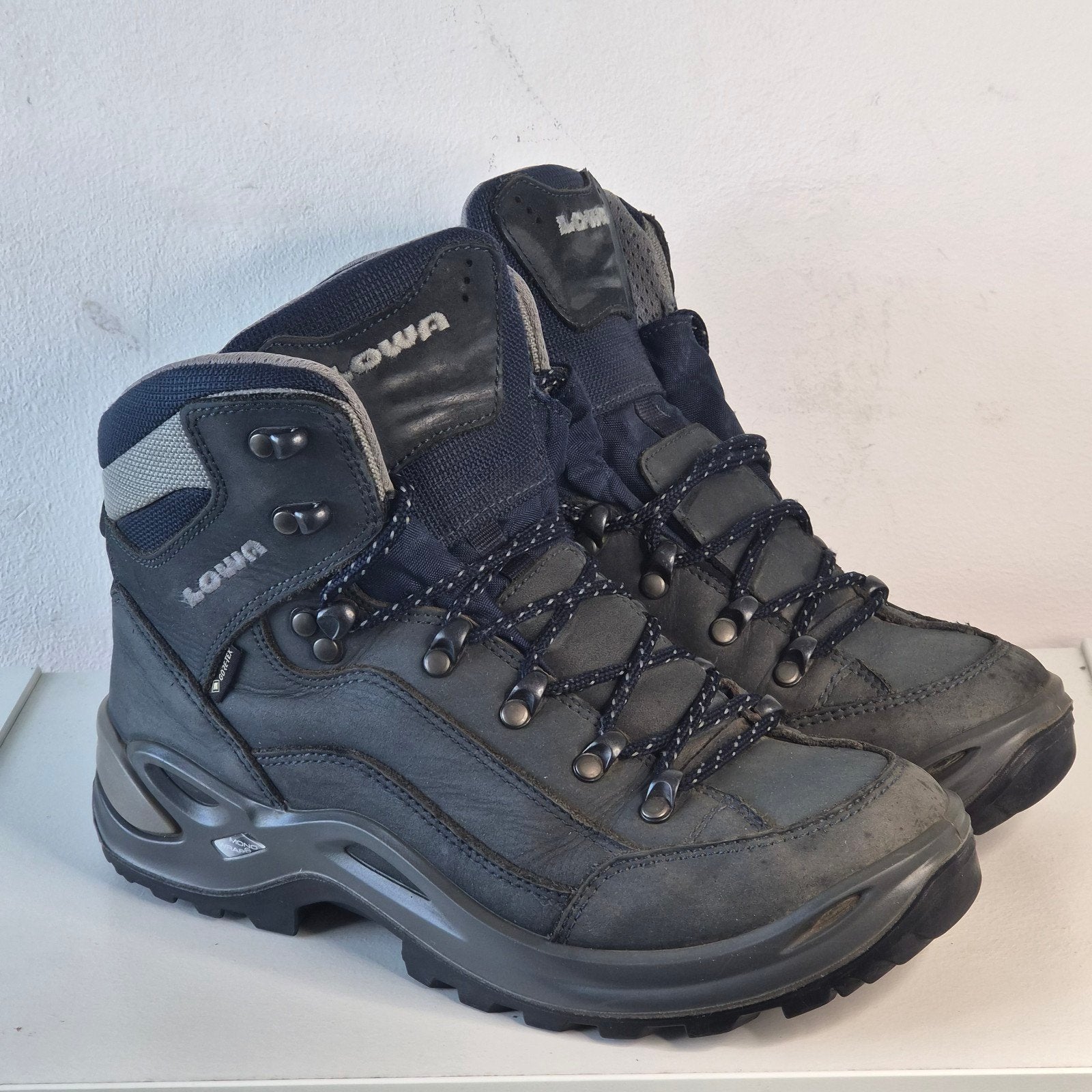 LOWA Renegade GTX Mid Ws wandelschoenen 39.5 grijs blauw, Kleding | Dames, Lowa, Zo goed als nieuw, Grijs, Wandelschoenen
