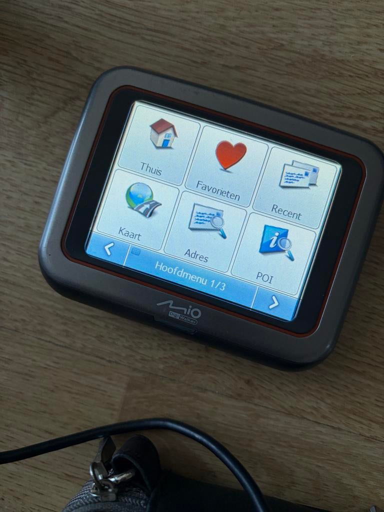 Mio navigatie met oplader, tasje en houder, Ophalen of Verzenden, Gebruikt