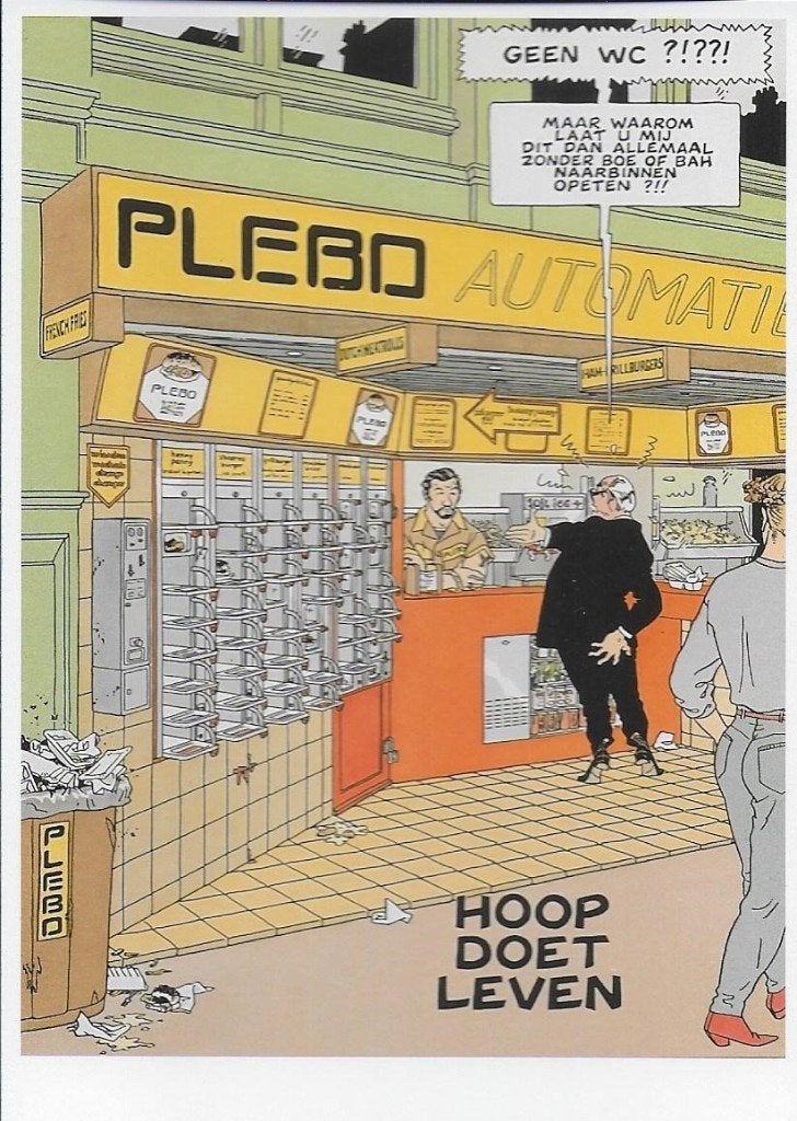 Sjef van Oekel Pleebo Hoop doet leven Theo van den Boogaard, Ophalen of Verzenden, 1980 tot heden, Ongelopen, Sterren en Beroemdheden