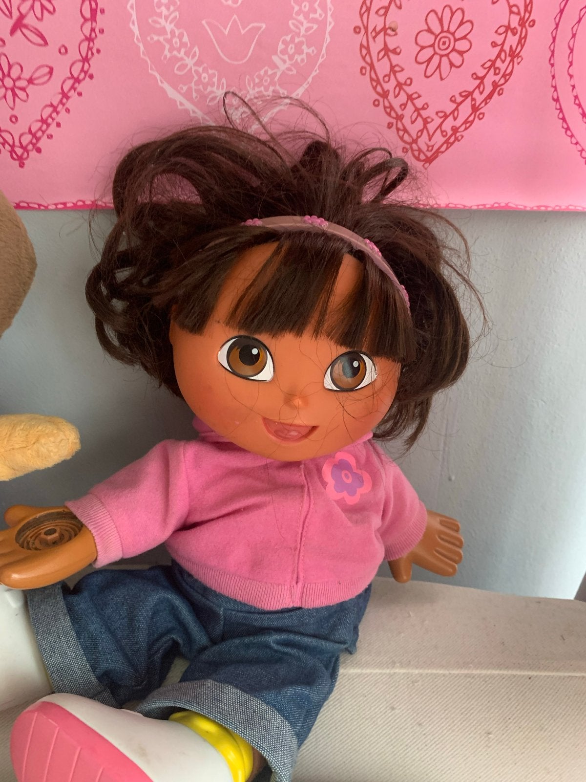 Dora the Explorer knuffels - 3 stuks, Kinderen en Baby's, Speelgoed | Knuffels en Pluche, Gebruikt, Overige merken, Overige karakters