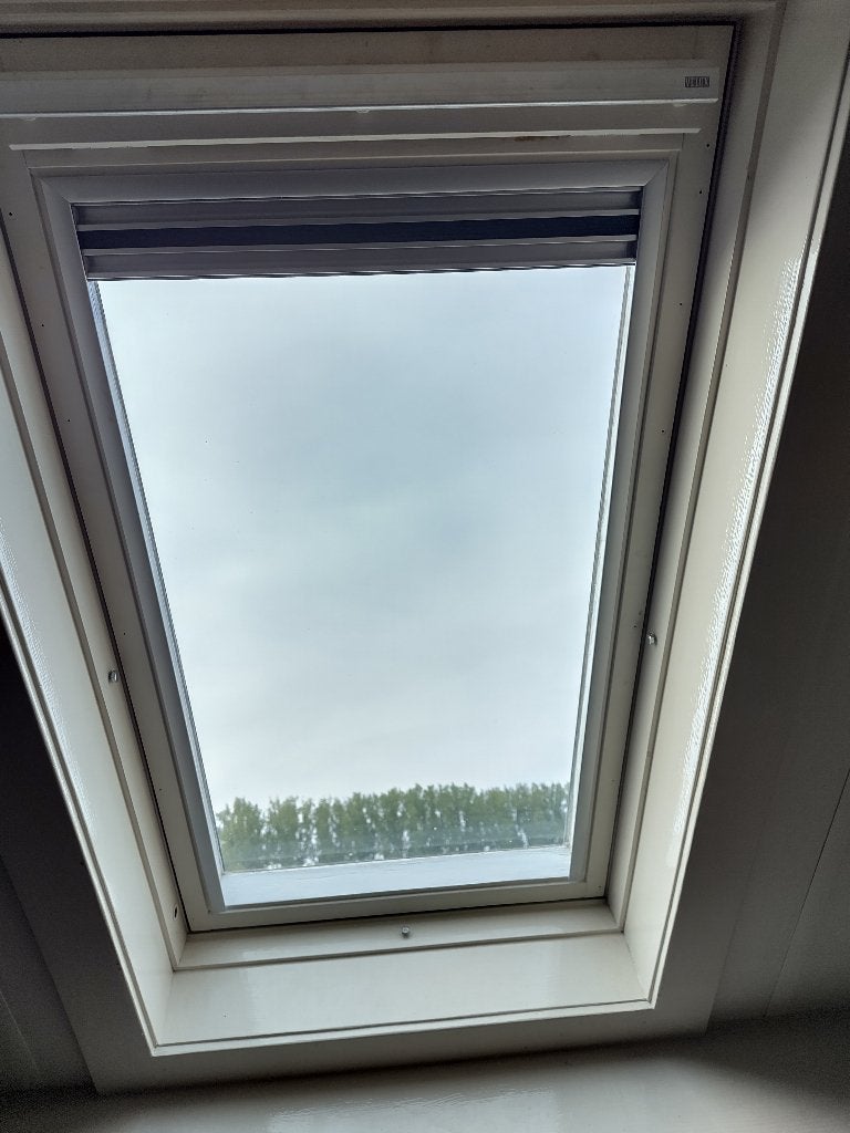 Velux plisse gordijn en buiten zonwering, Huis en Inrichting, Ophalen, Gebruikt, Overige merken, Gordijn