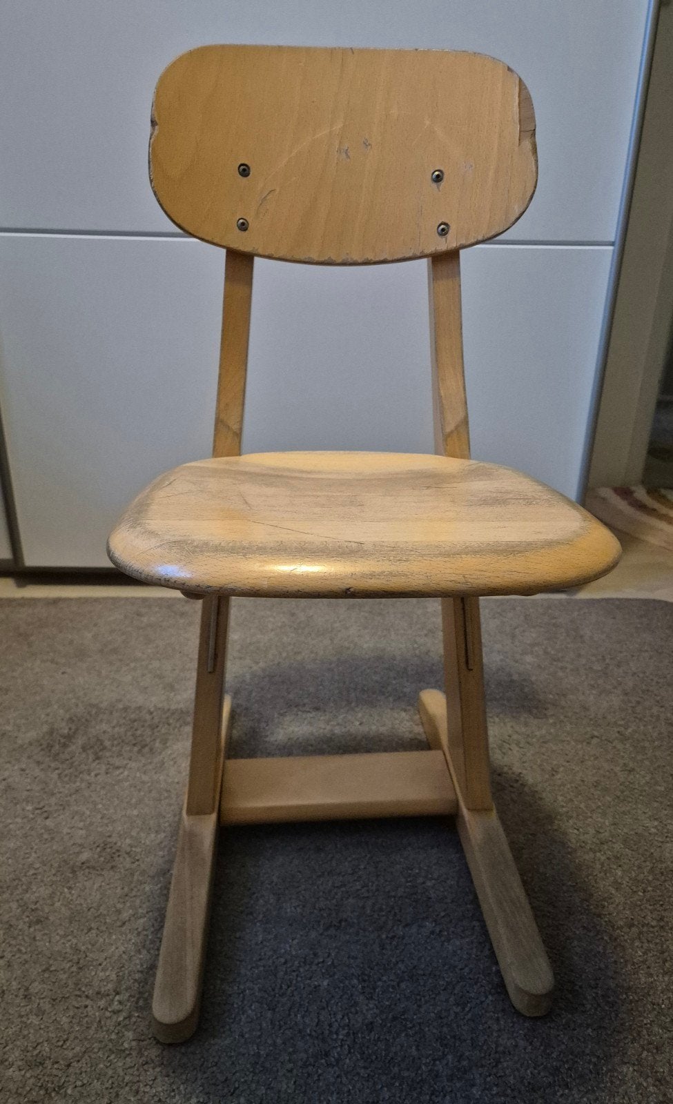 houten kleuter school/bureaustoel, Ophalen, Gebruikt, Overige kleuren, Kinder, Klassiek