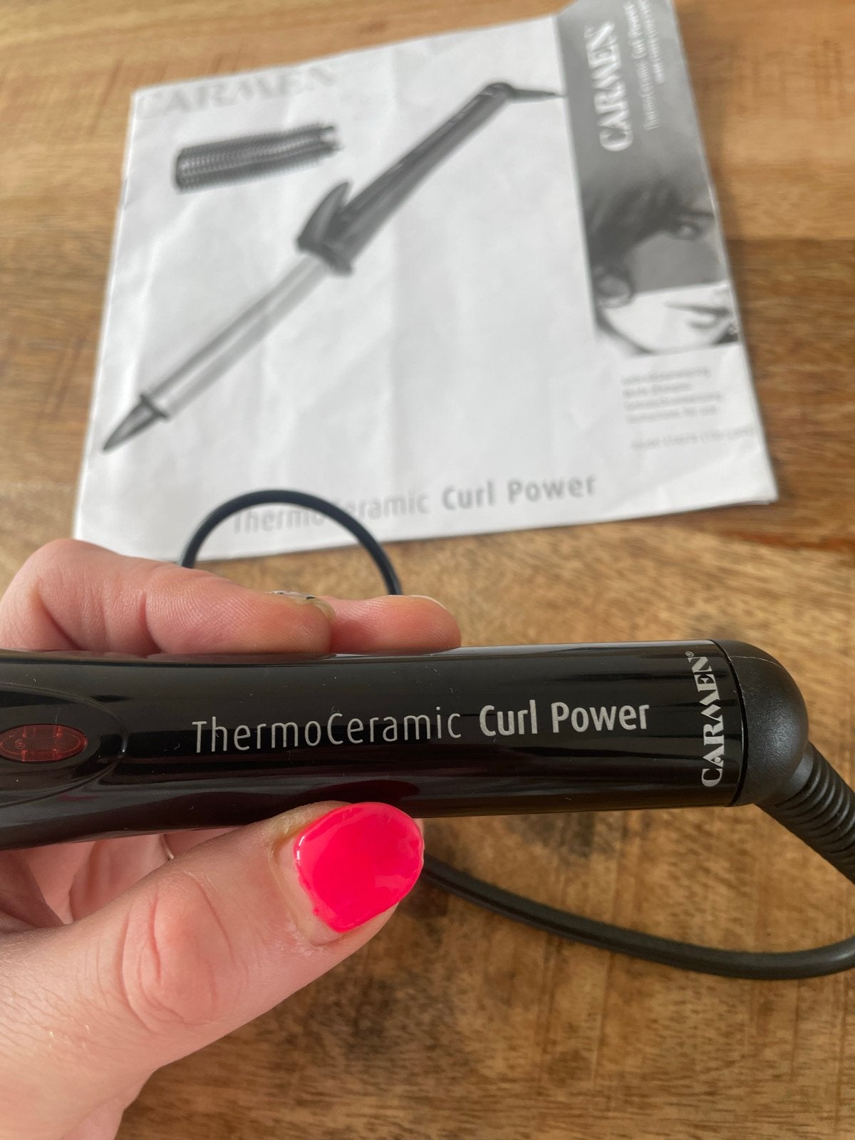Carmen ThermoCeramic Krultang - Krul Power, Ophalen of Verzenden, Zo goed als nieuw, Haarverzorging